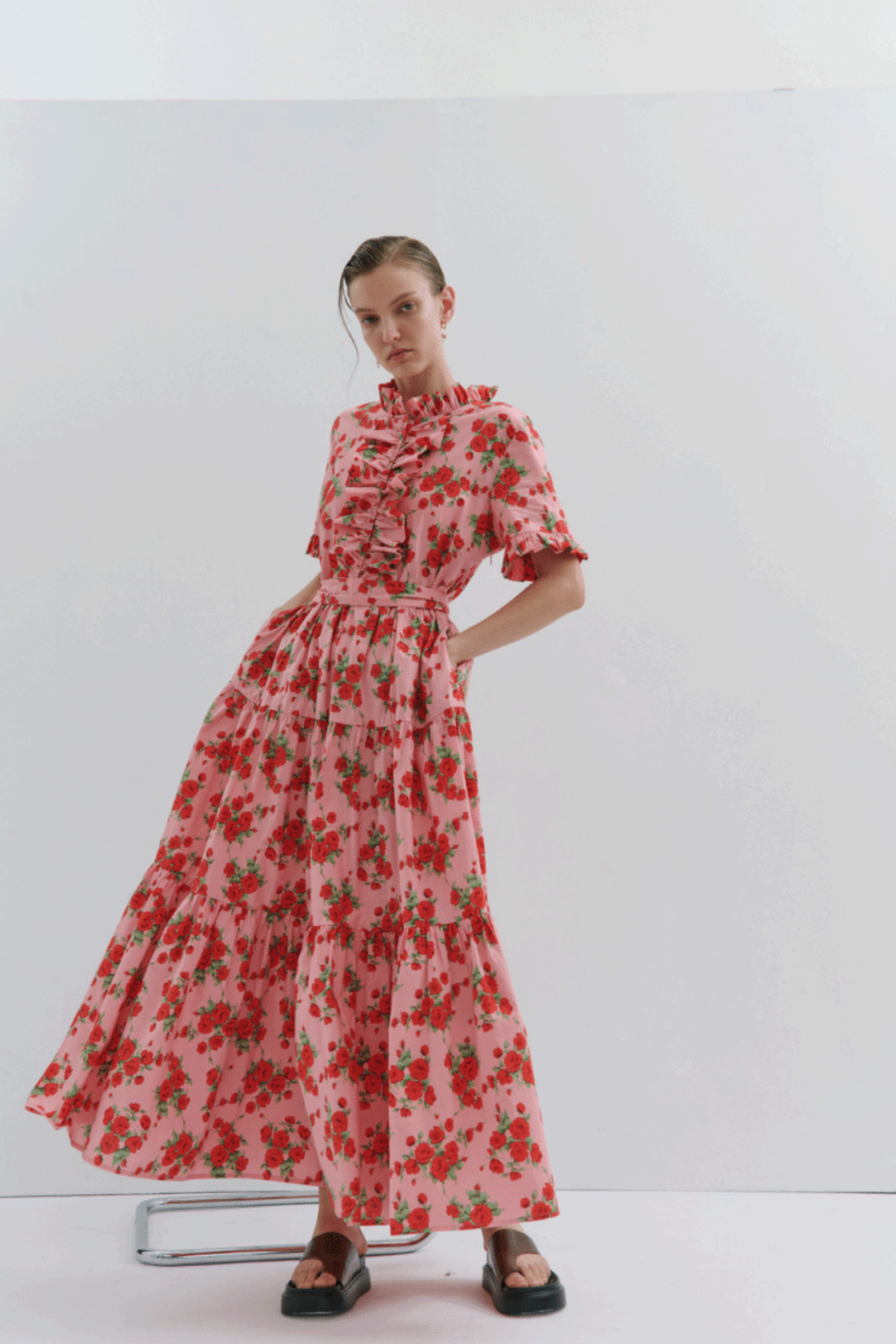 Zara Maxi Dress Queen of Roses