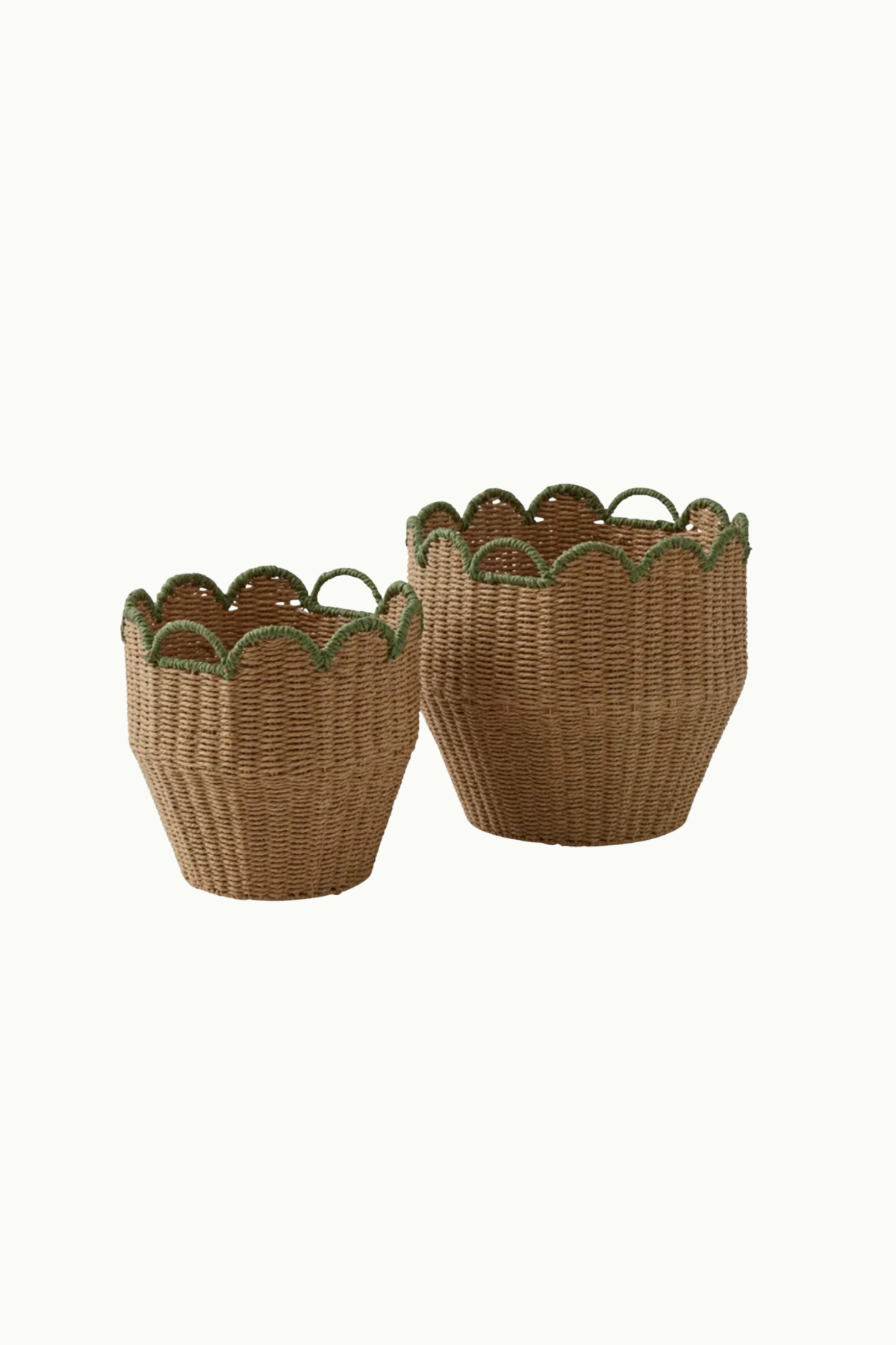 Martha Paper Basket with Handles Large