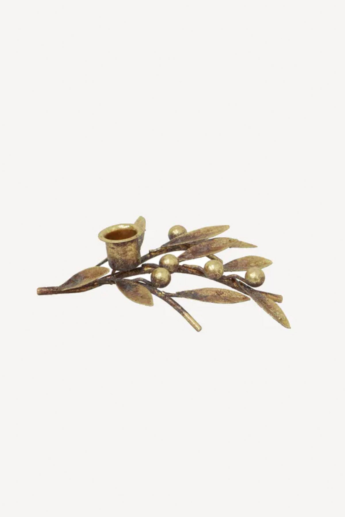 Mistletoe Iron Candleholder Small