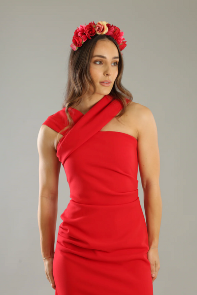 Adelina Flower Crown Red