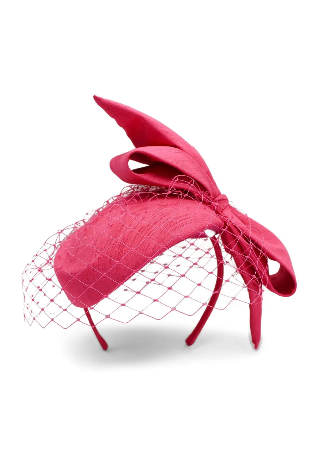 Alina Fascinator Hot Pink