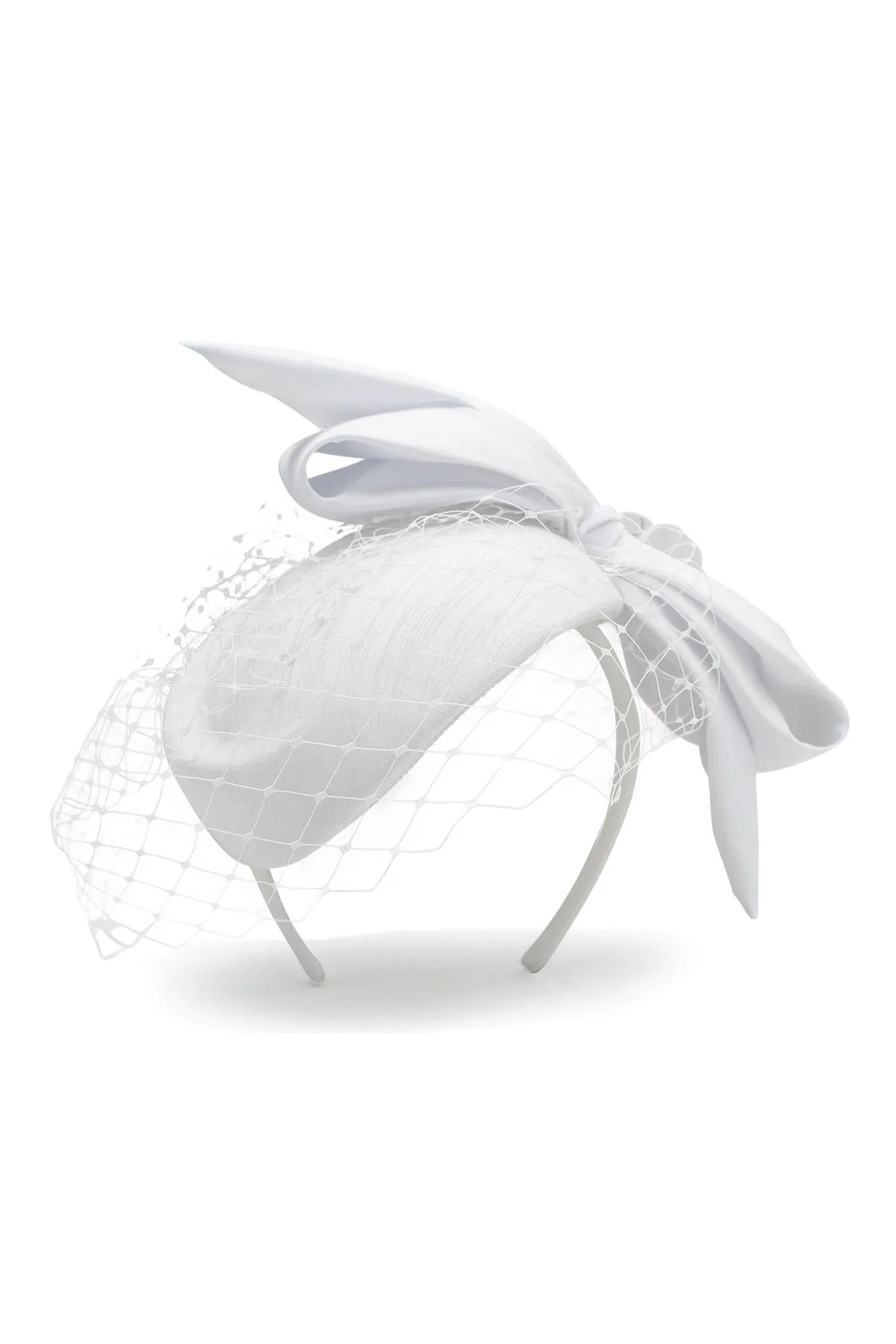 Alina Fascinator White