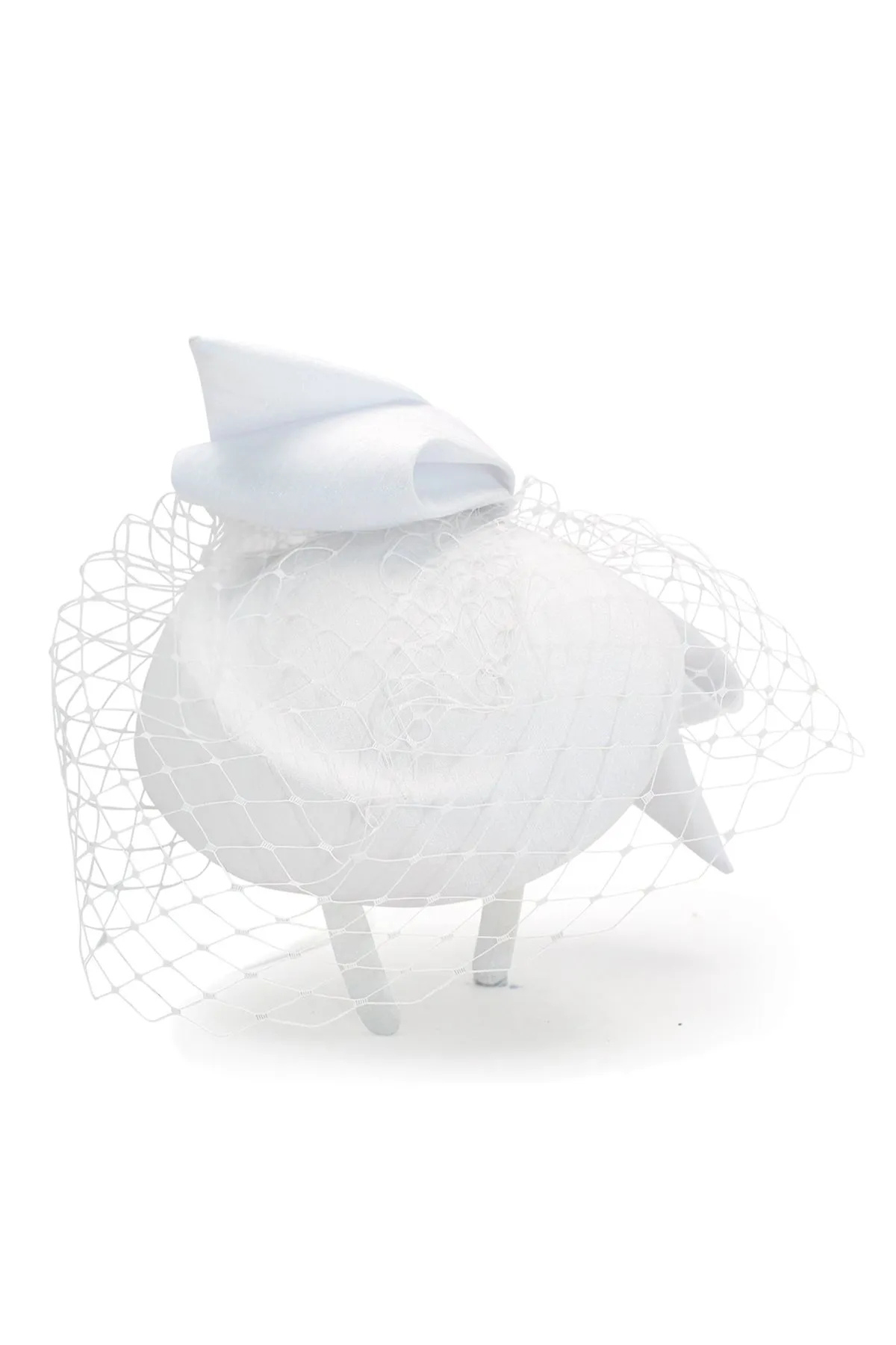 Alina Fascinator White