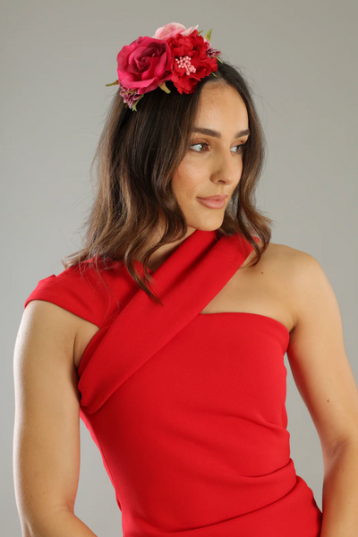 Ivy Flower Crown Pink