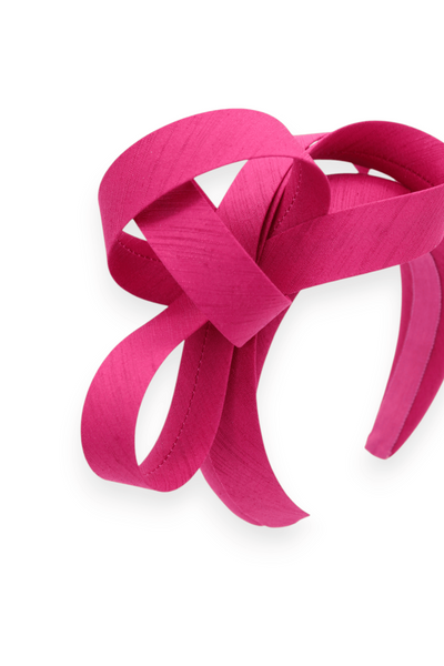 Mel Fascinator Hot Pink