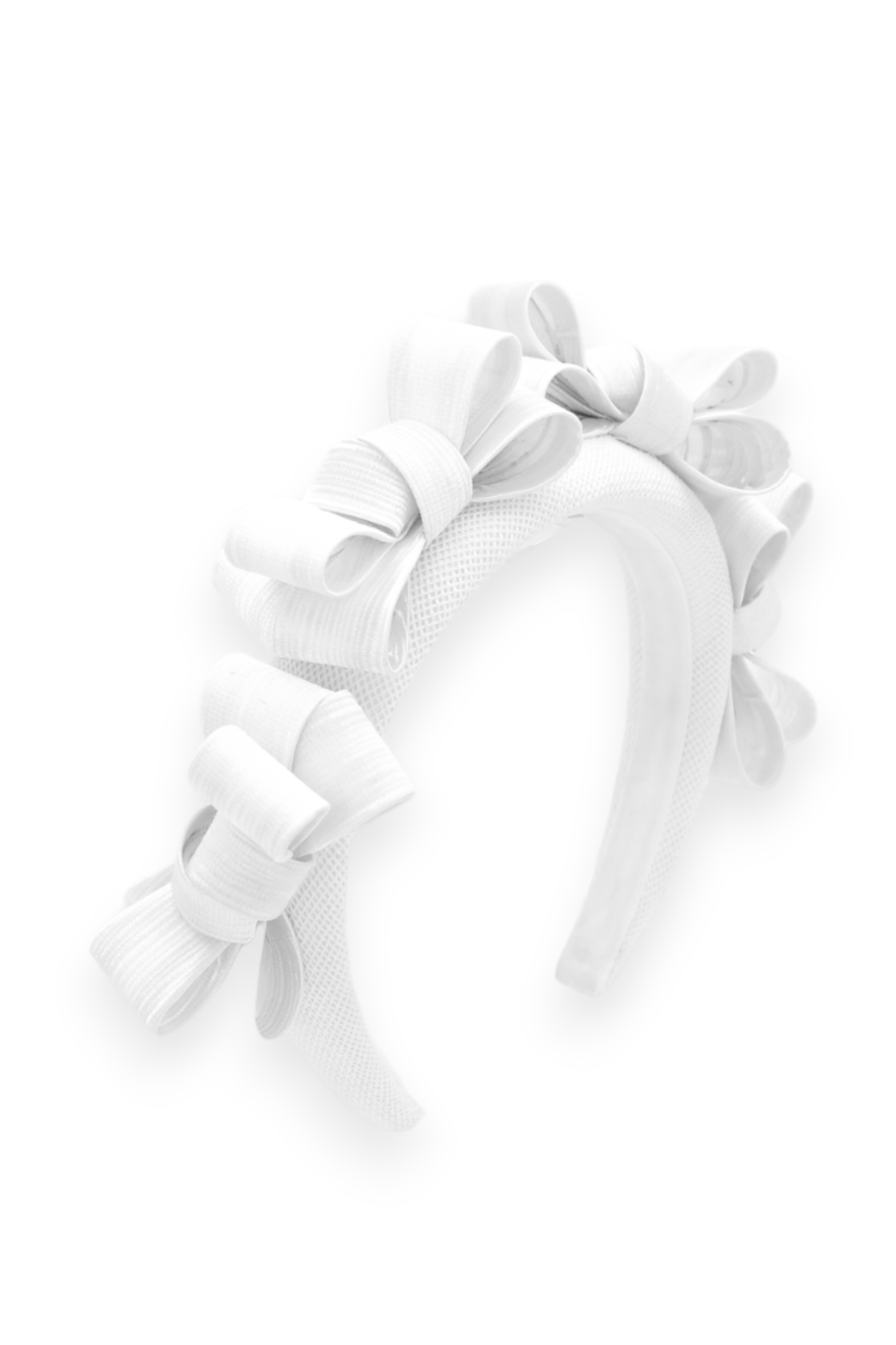 Poppy Fascinator White