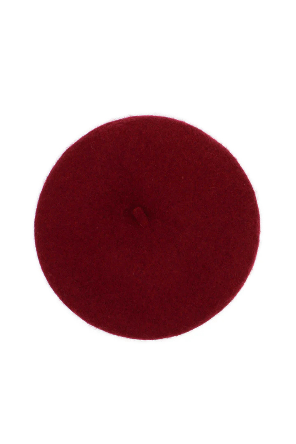 Lisa Wool Beret Burgundy Red