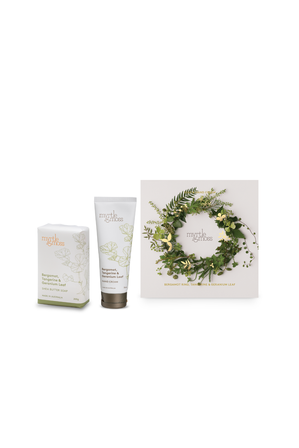 Bergamot Duet Hand Cream & Soap Green Wreath