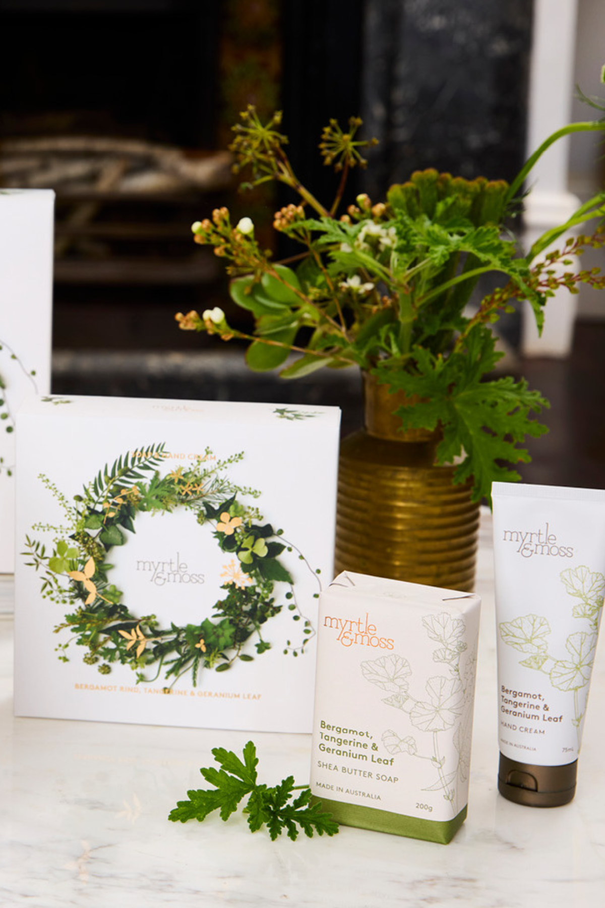 Bergamot Duet Hand Cream & Soap Green Wreath
