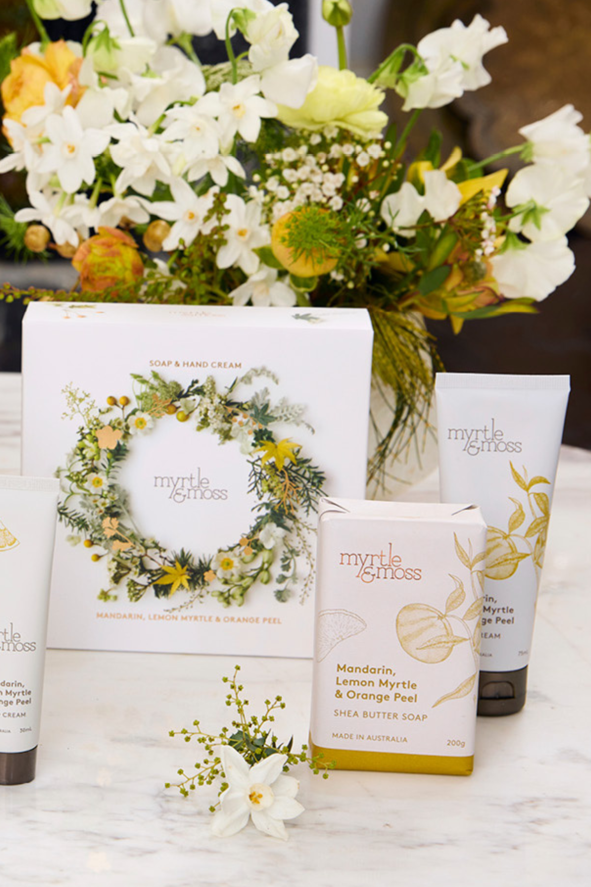 Citrus Duet Hand Cream & Soap Yellow Wreath