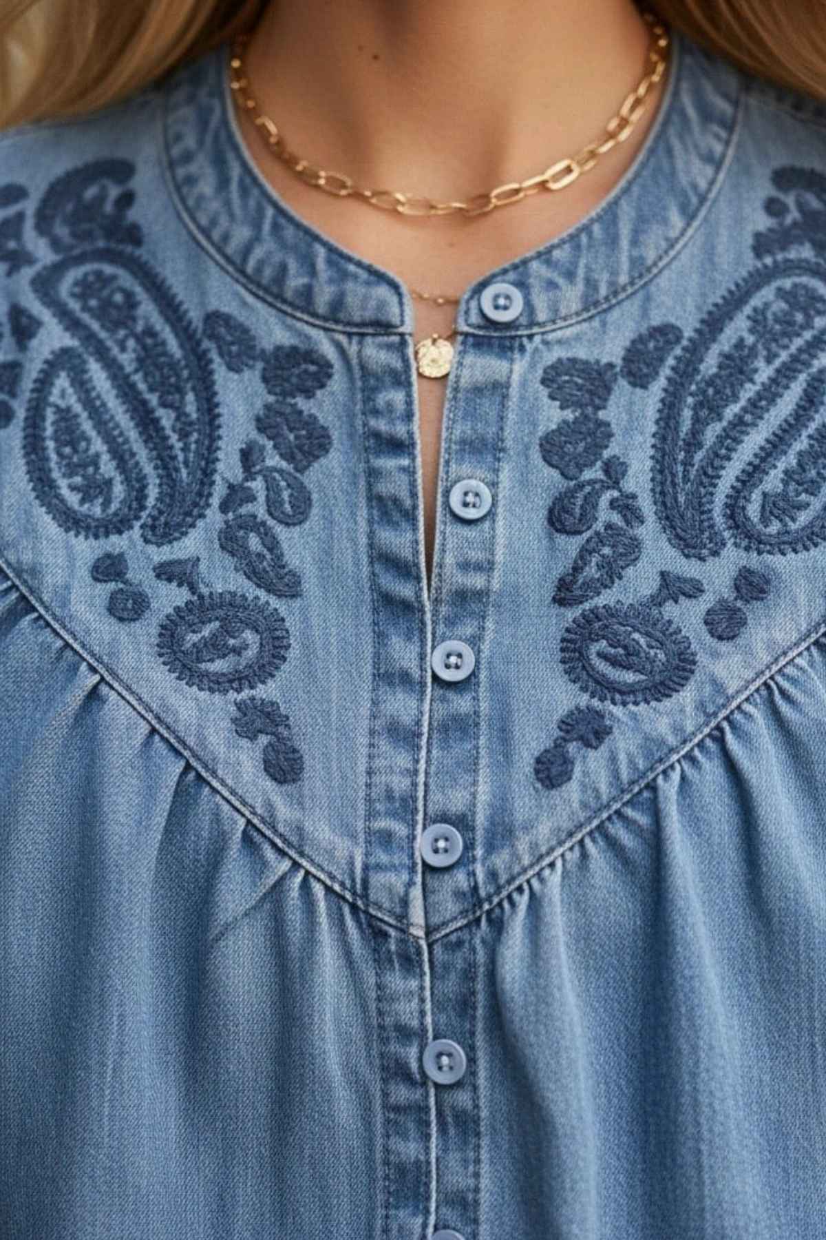 Odette Chambray Denim Shirt