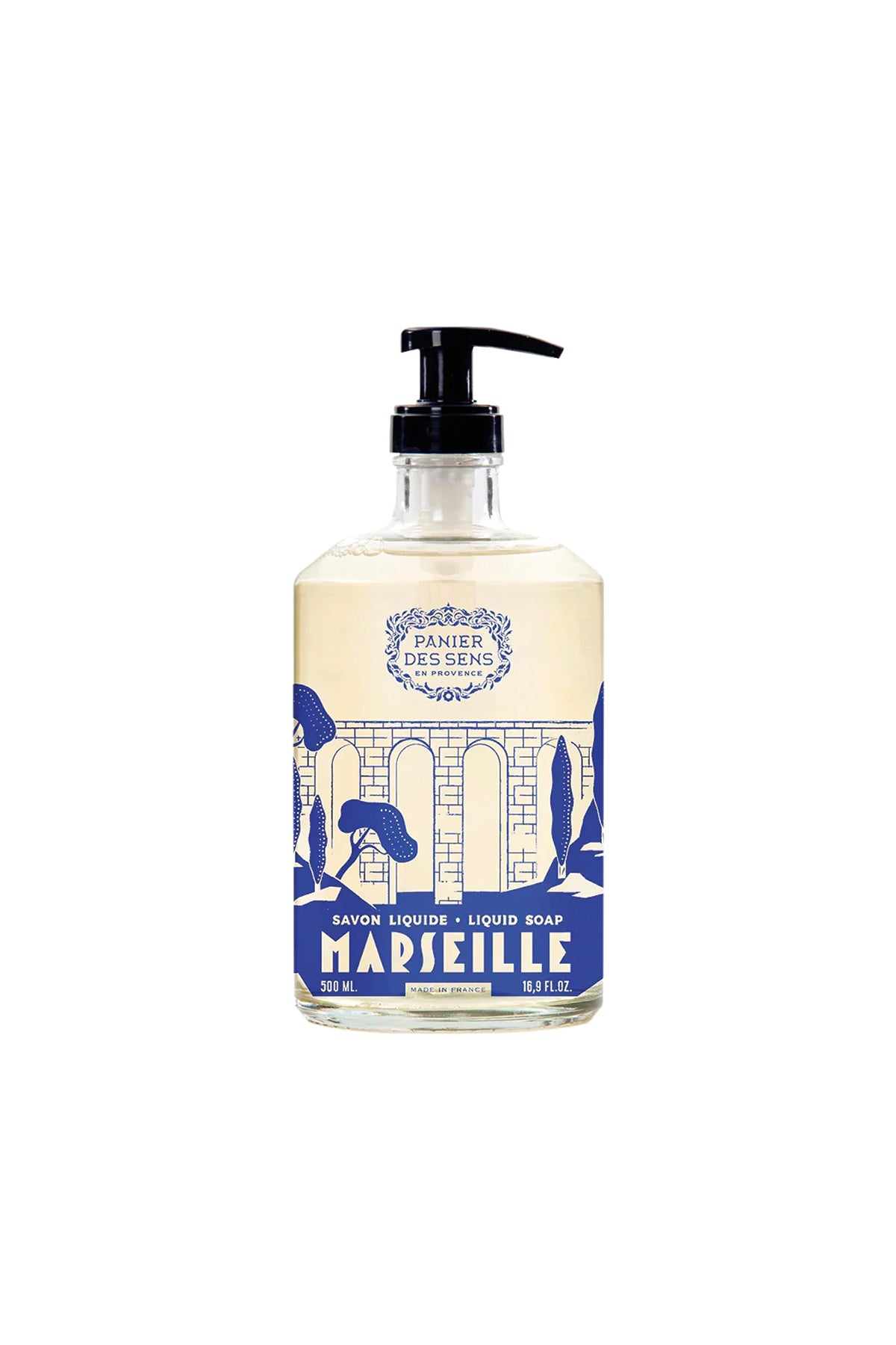 Olive Glass Marseille Liquid Soap