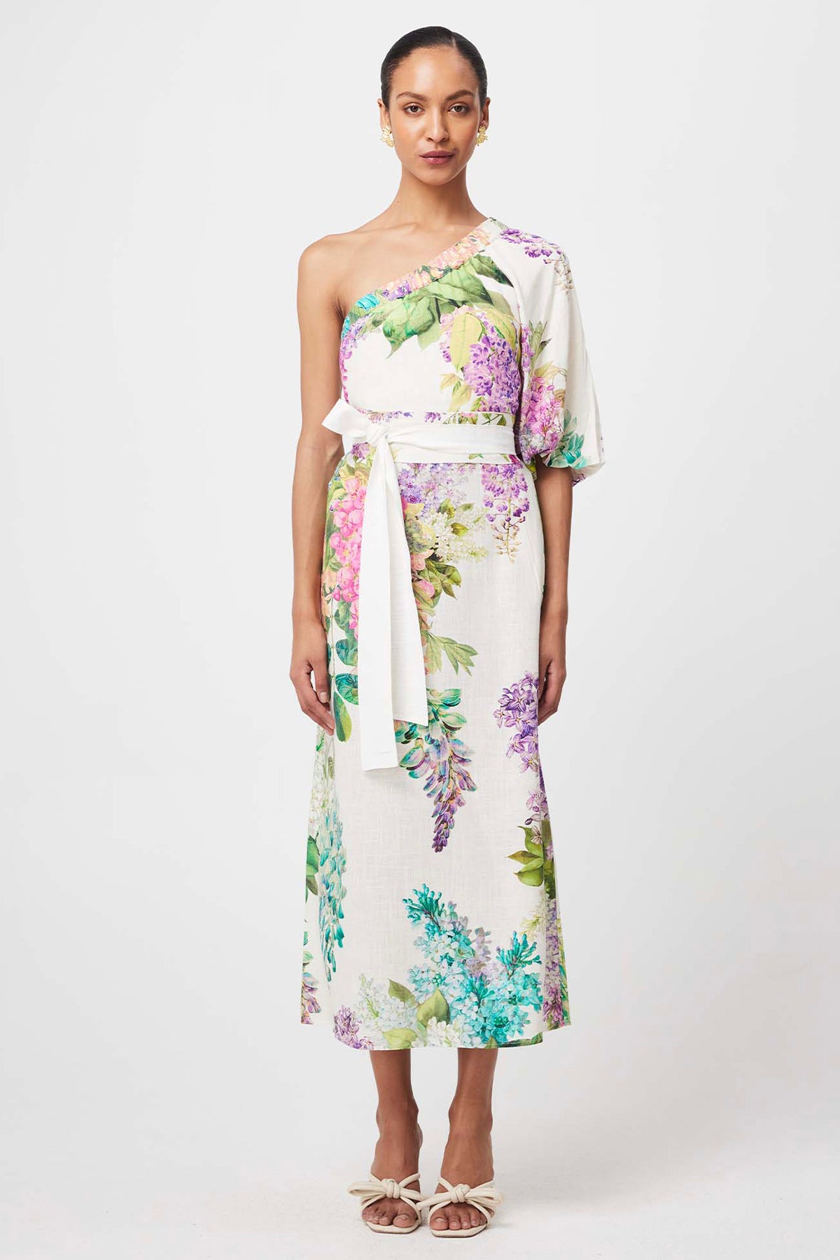 Bahia One Shoulder Dress Wisteria