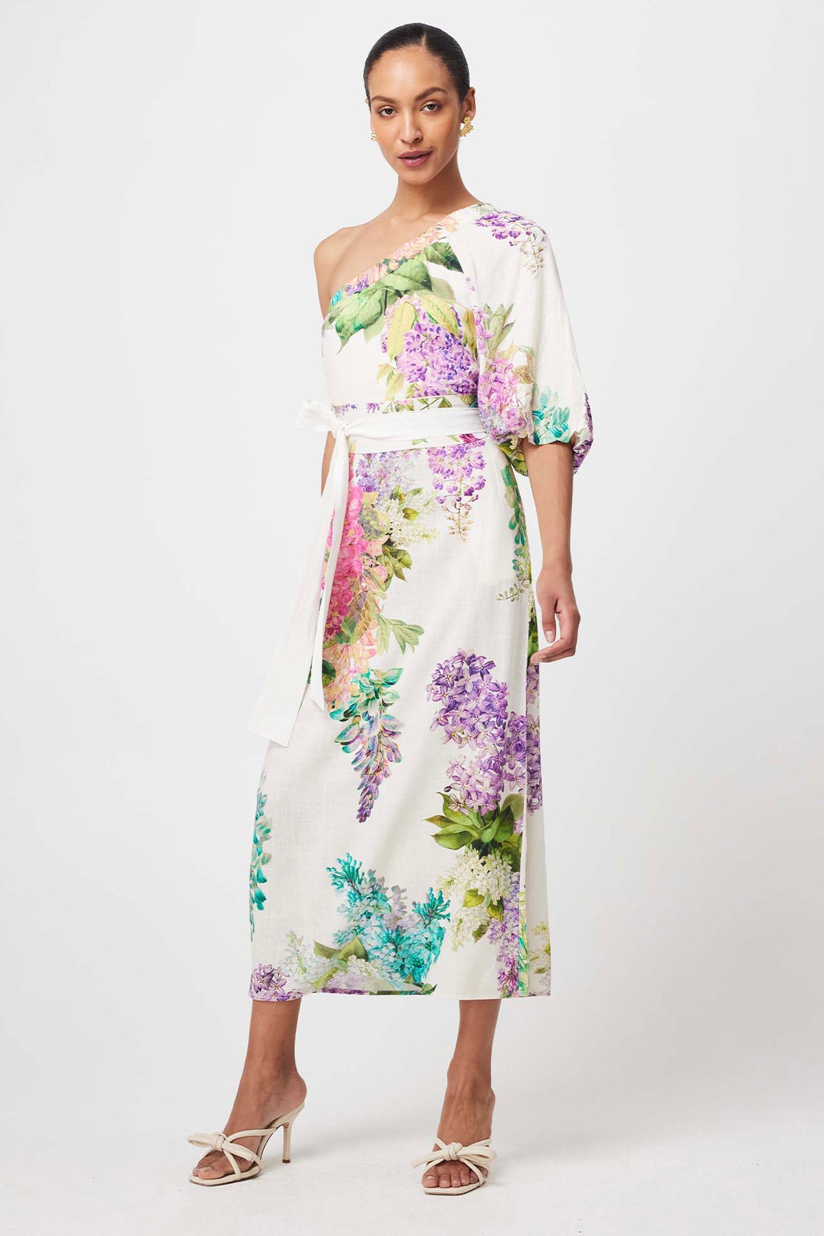 Bahia One Shoulder Dress Wisteria