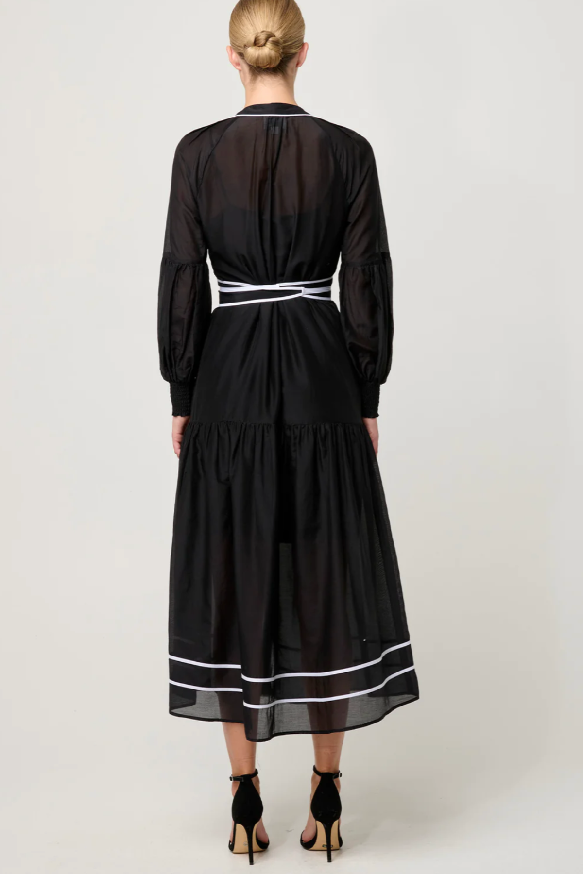 Catalina Embroidered Silk Maxi Dress
