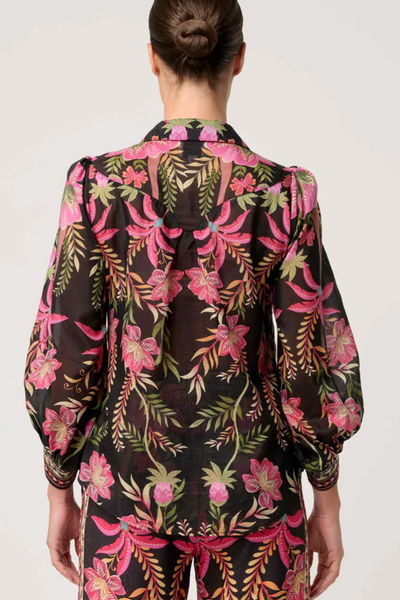Elysian Silk Cotton Blouse Anthos Lotos