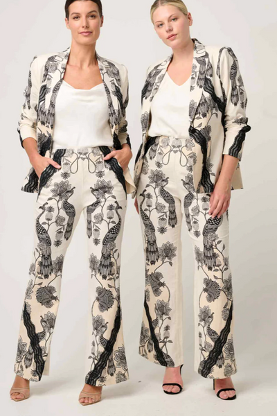 Leandro Contrast Lace Blazer Imperial Stone