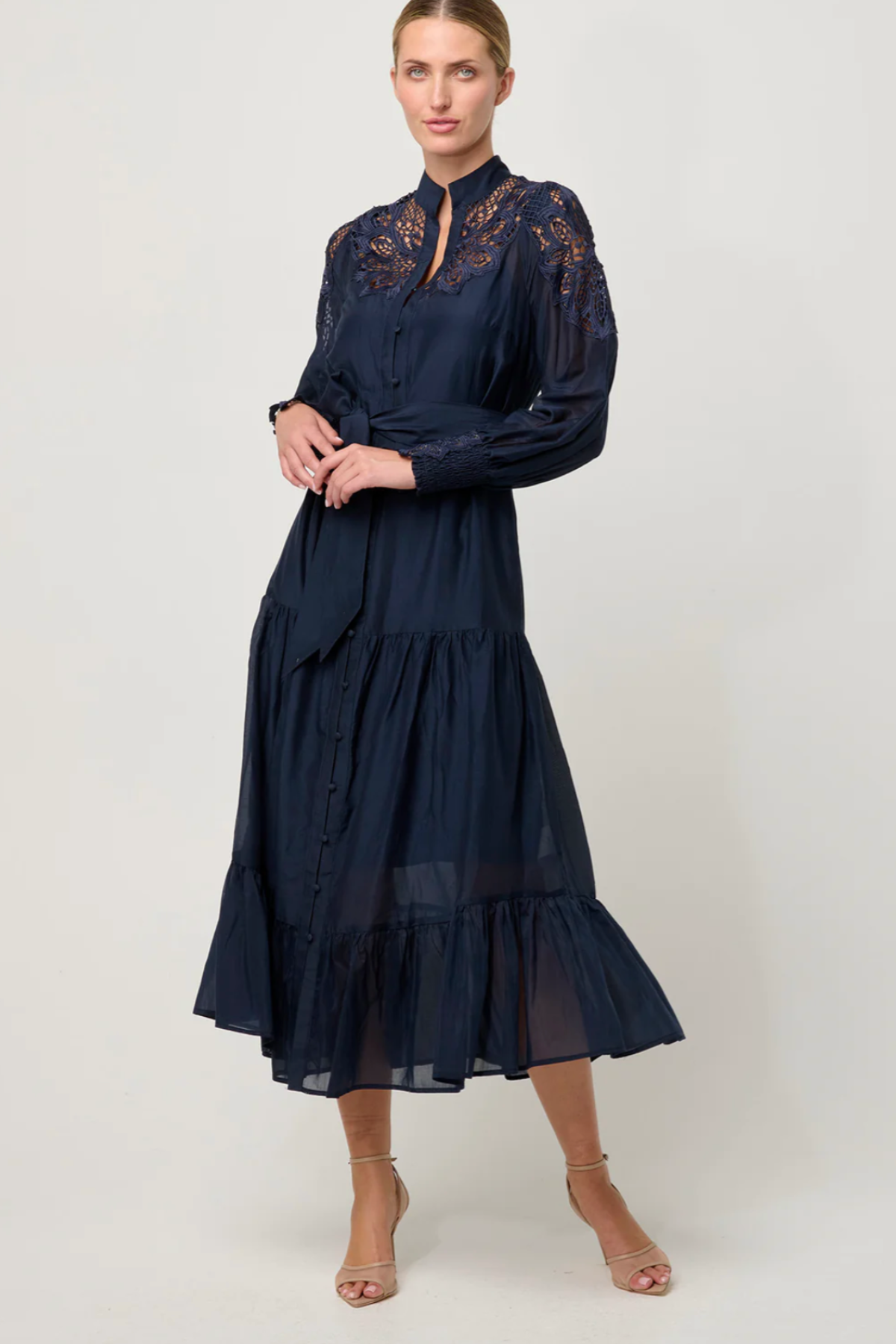 Mirador Lace Detail Dress Night Sky