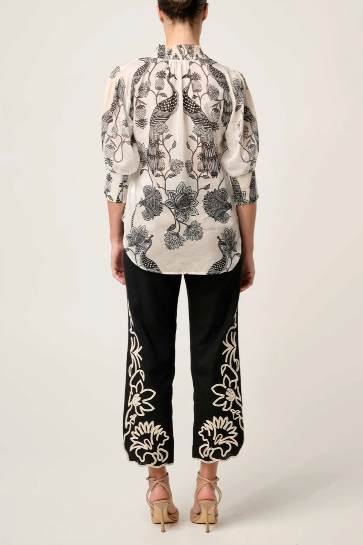Oleander Cotton Silk Blouse Imperial Stone