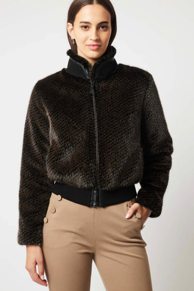 Stella Faux Fur Bomber Sable