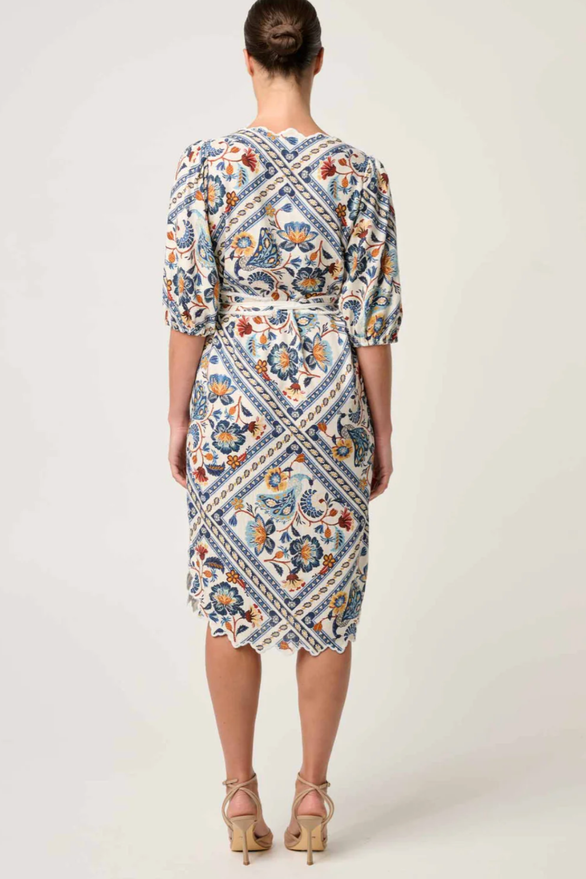 Theia Embroidered Dress