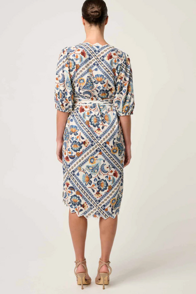 Theia Embroidered Dress