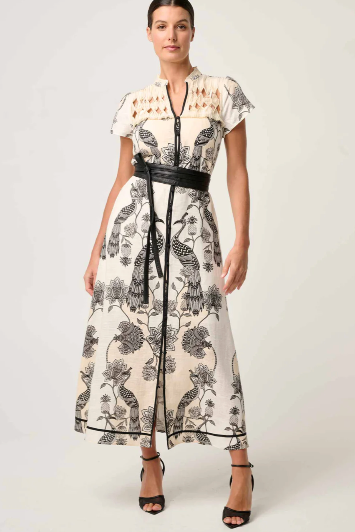 Xanthia Print Dress Imperial Stone