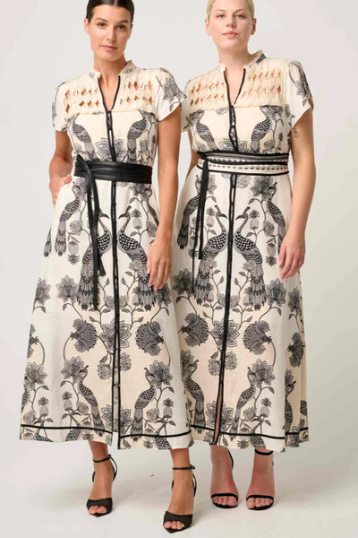 Xanthia Print Dress Imperial Stone