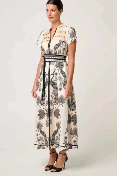 Xanthia Print Dress Imperial Stone