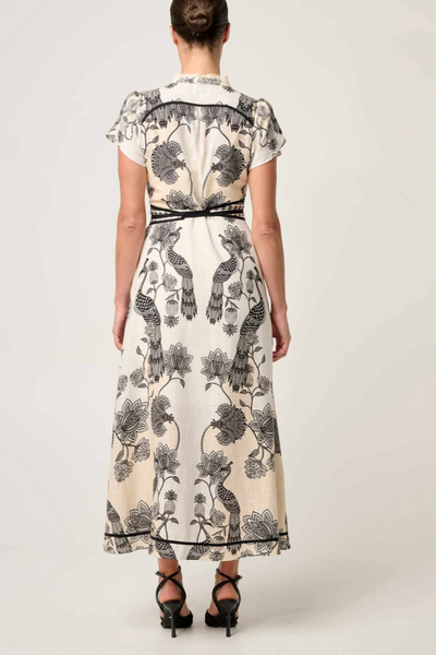 Xanthia Print Dress Imperial Stone