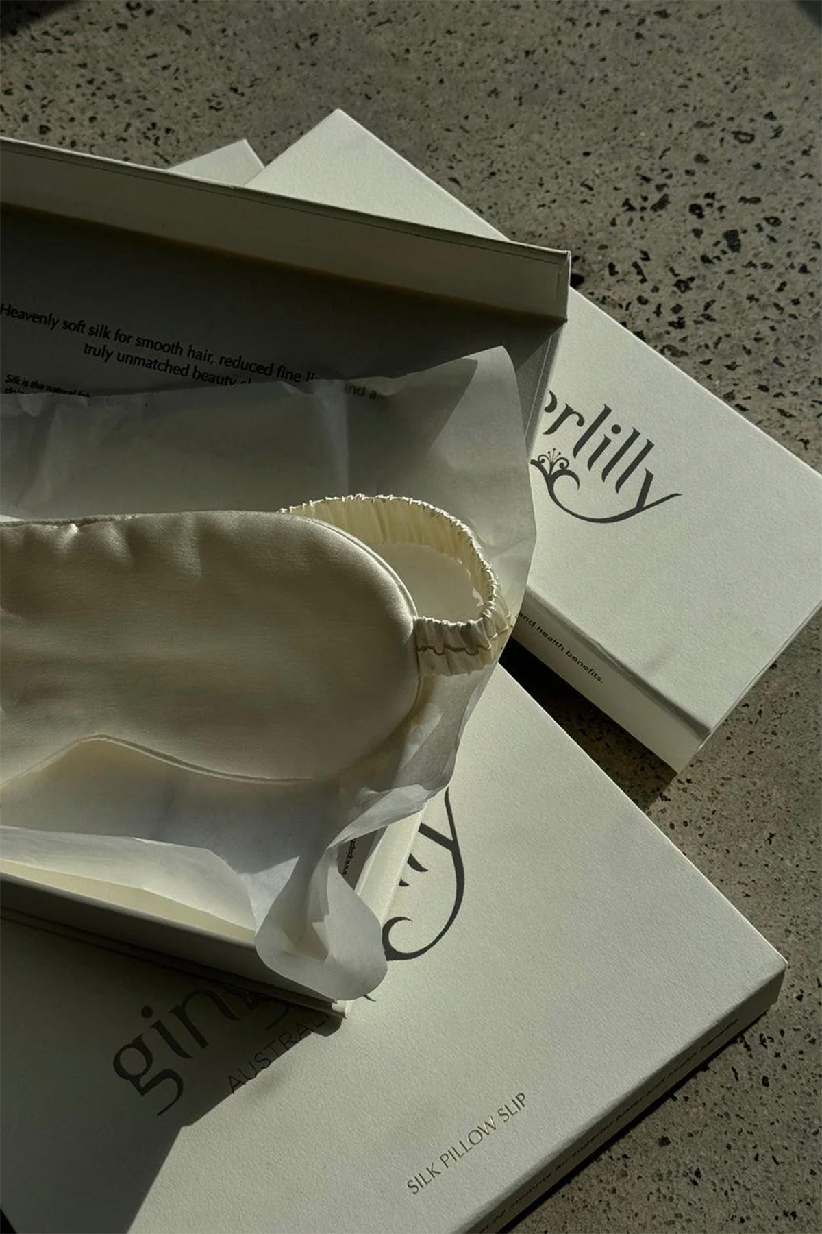 Opulent Ivory Pure Silk Eyemask