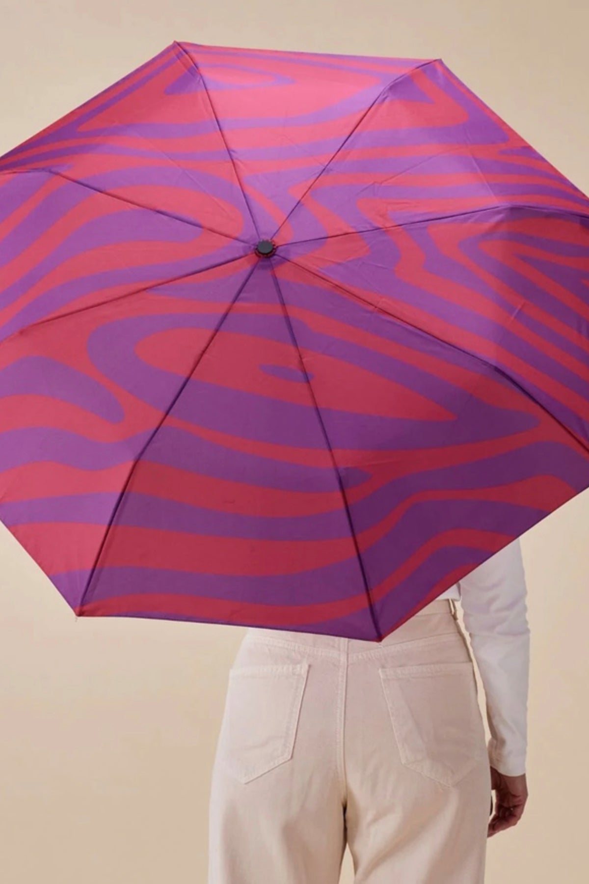 Duck Umbrella Compact ­ Swirl in Pink