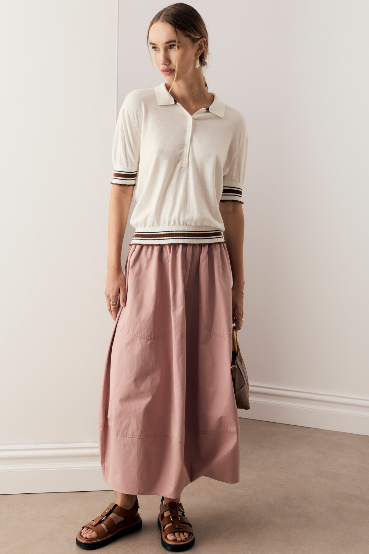 Alma Bubble Skirt Pink