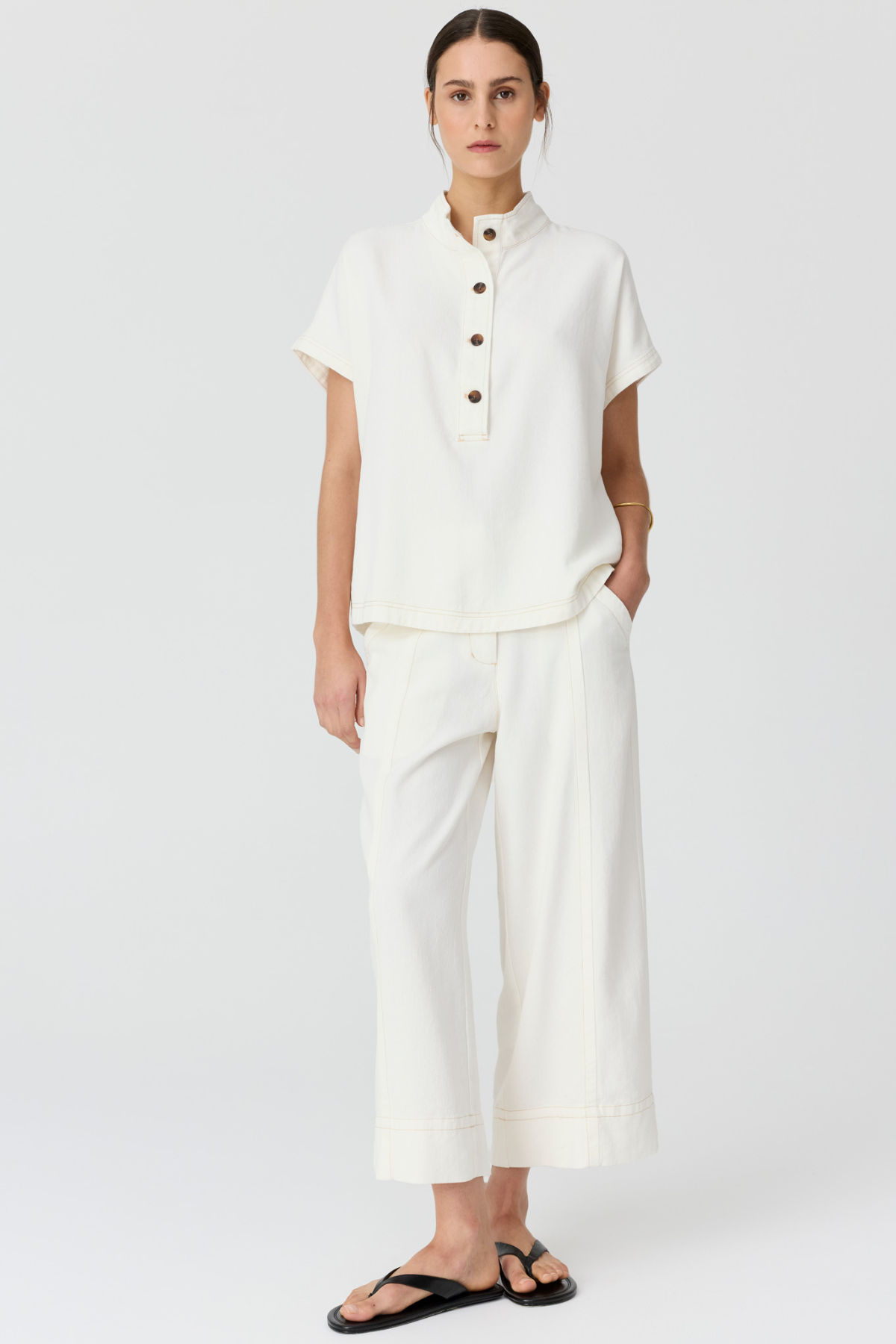 Anise Crop Pant Chalk