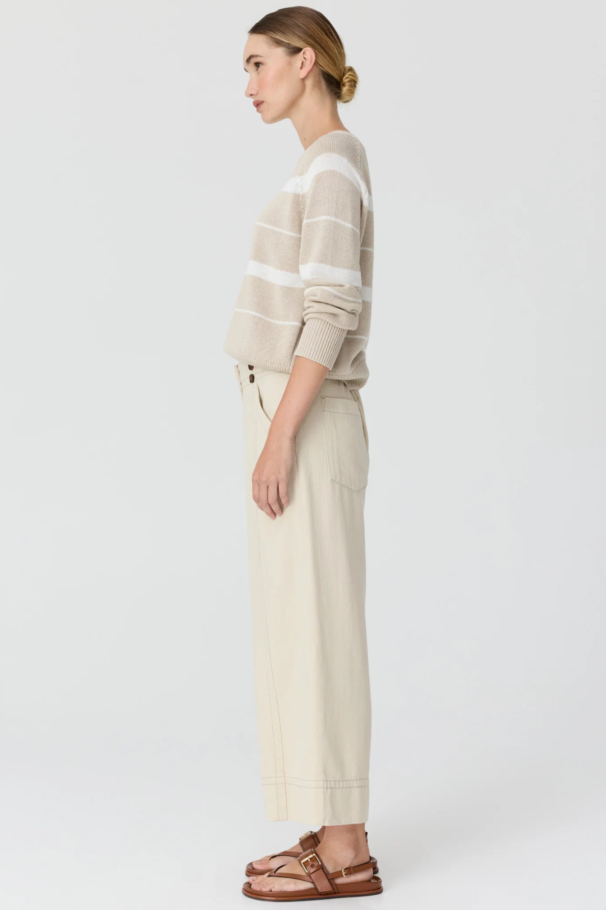 Anise Crop Pant Pebble