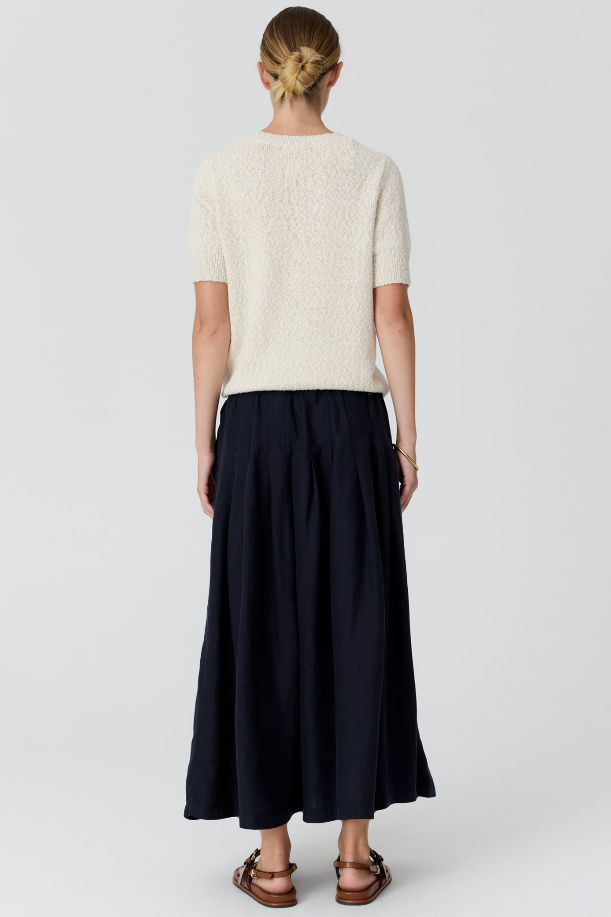 Cedar Lurex Knit Chalk