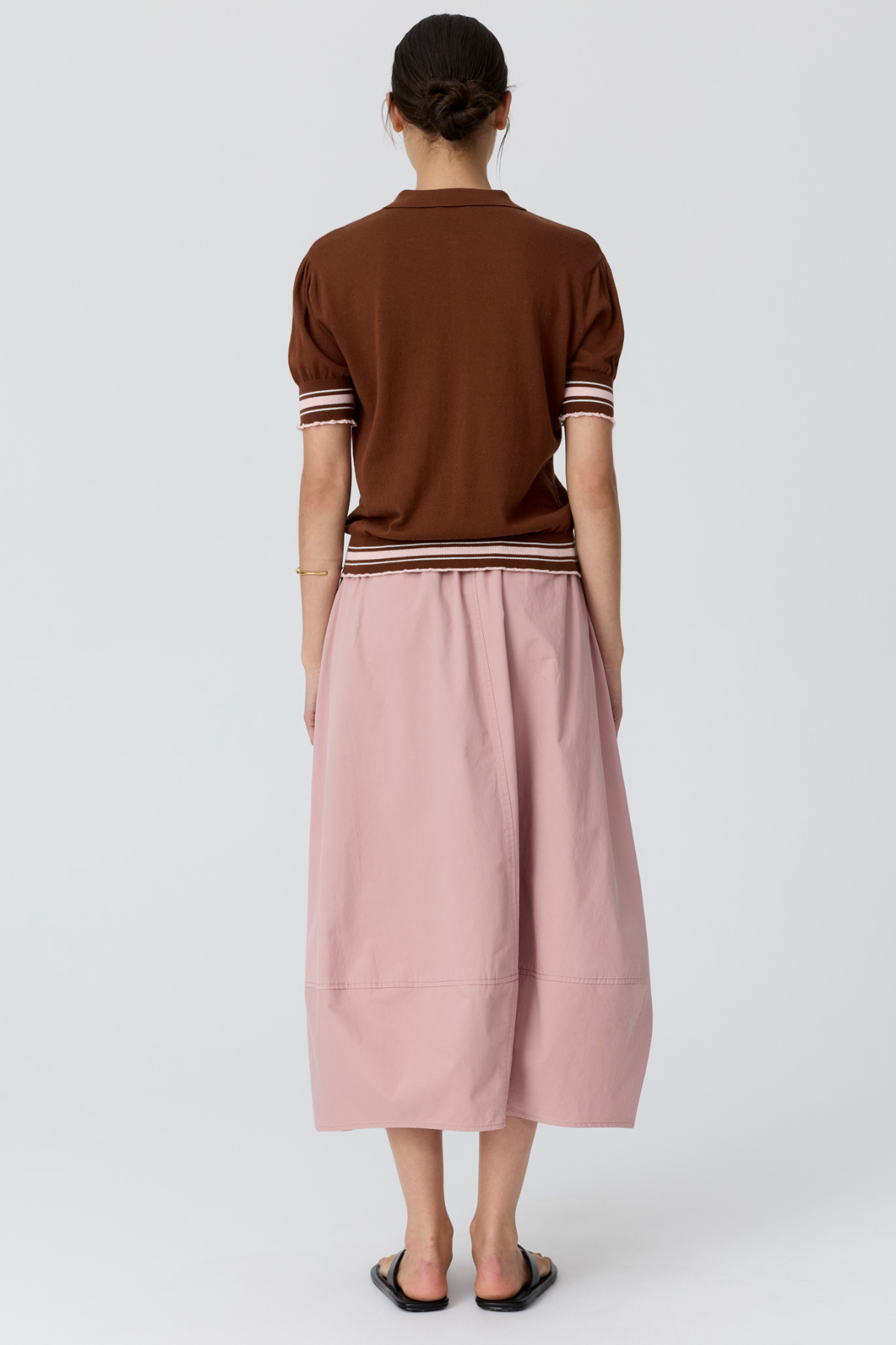 Dahlia Knit Polo Pink Toffee