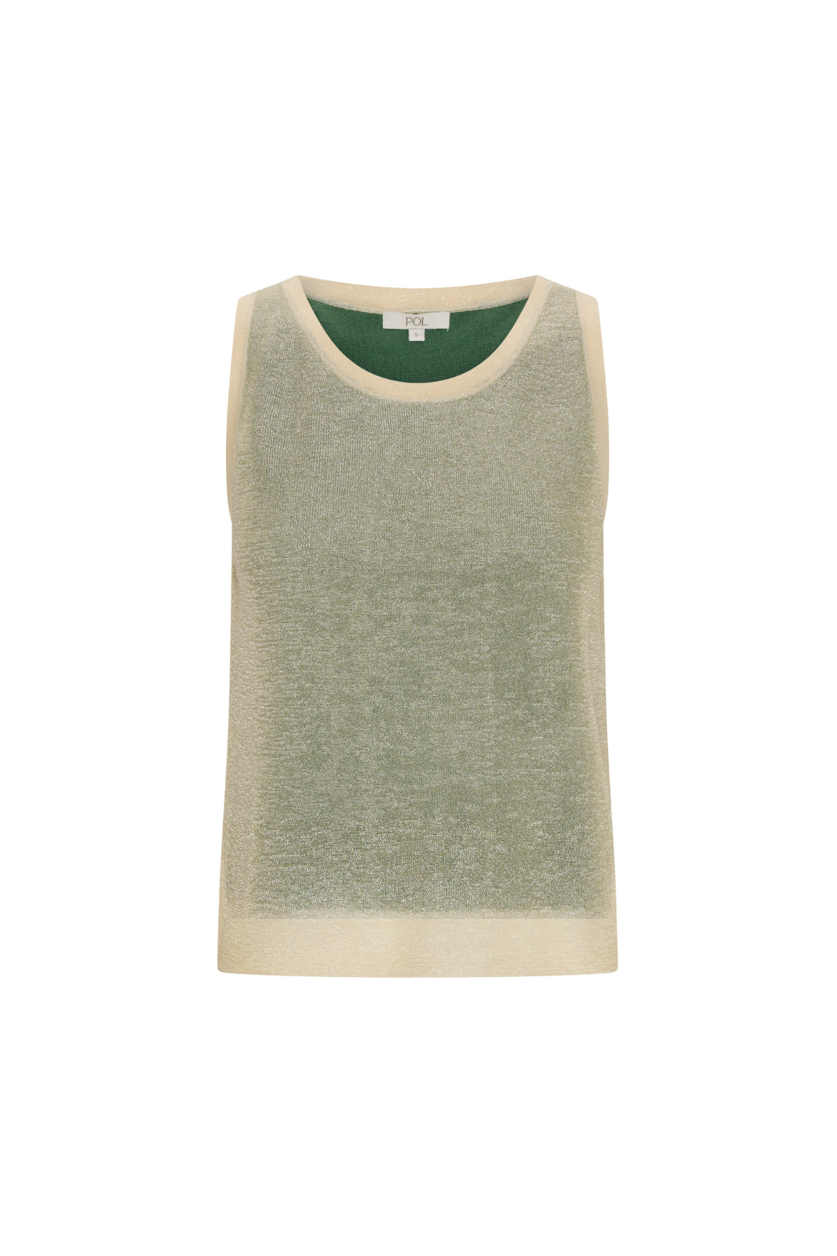 Kaspar Layered Tank Green Butter
