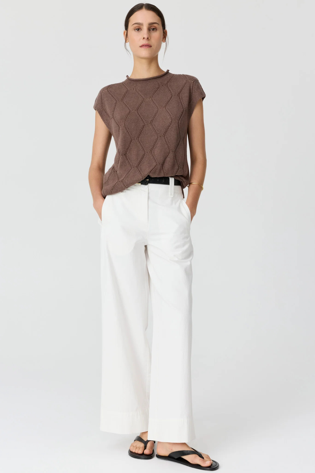 Rosin Cable Knit Chocolate