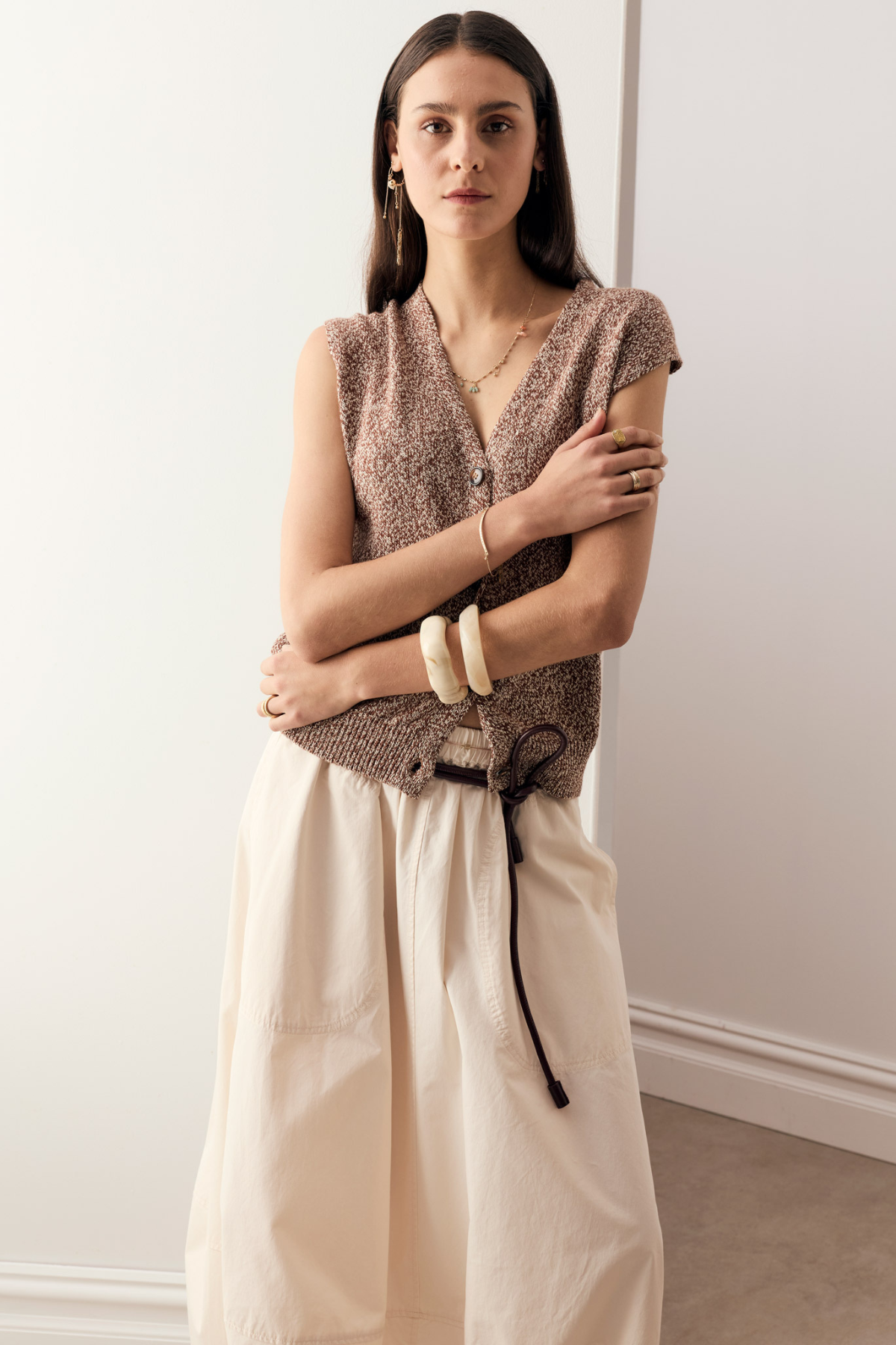Rye Knit Vest Toffee