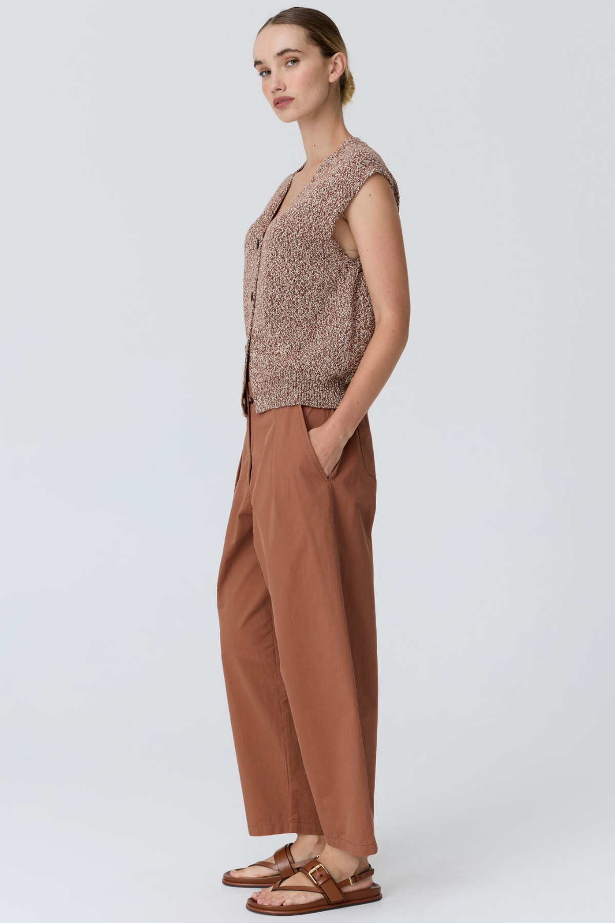 Rye Knit Vest Toffee