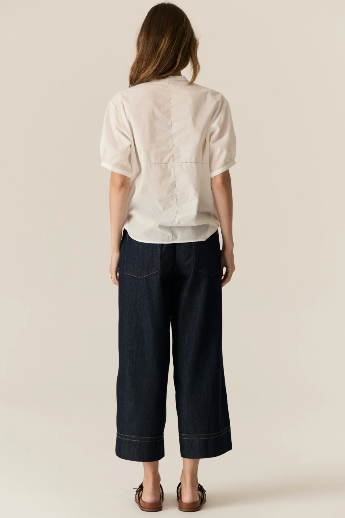 Carsen Crop Pant Dark Wash