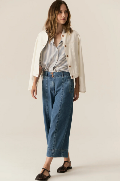 Carsen Crop Pant Light Wash
