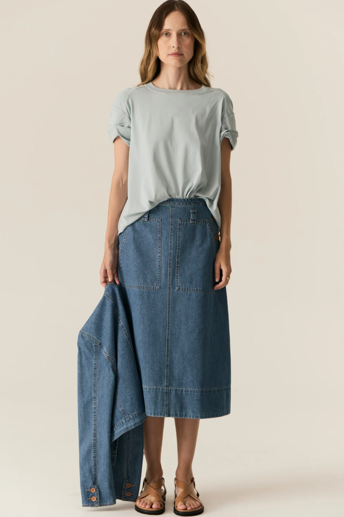 Carsen Skirt Light Wash