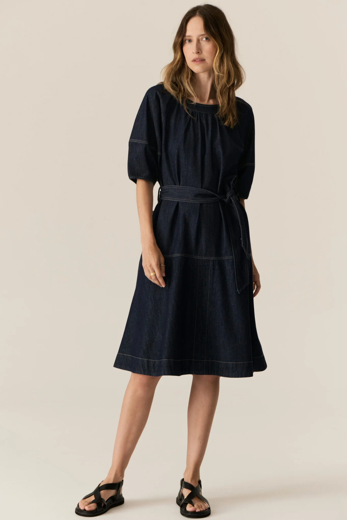 Carsen Dress Dark Wash