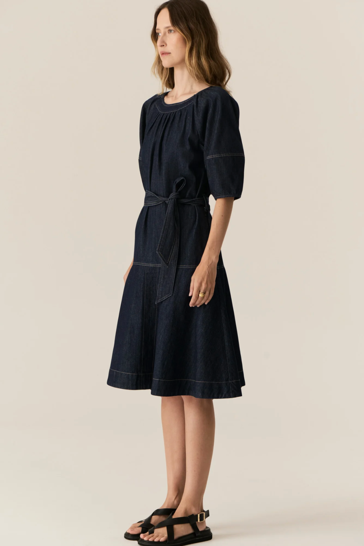 Carsen Dress Dark Wash