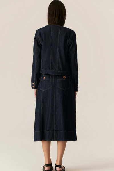 Carsen Skirt Dark Wash