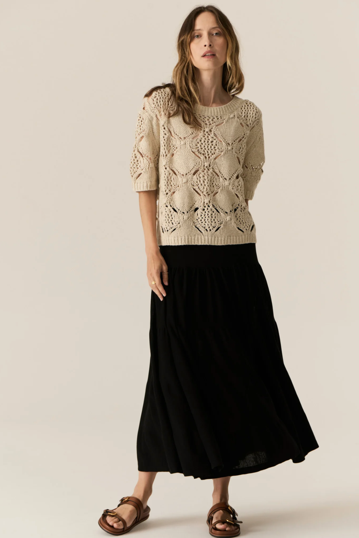 Caruso Bobble Knit Pebble