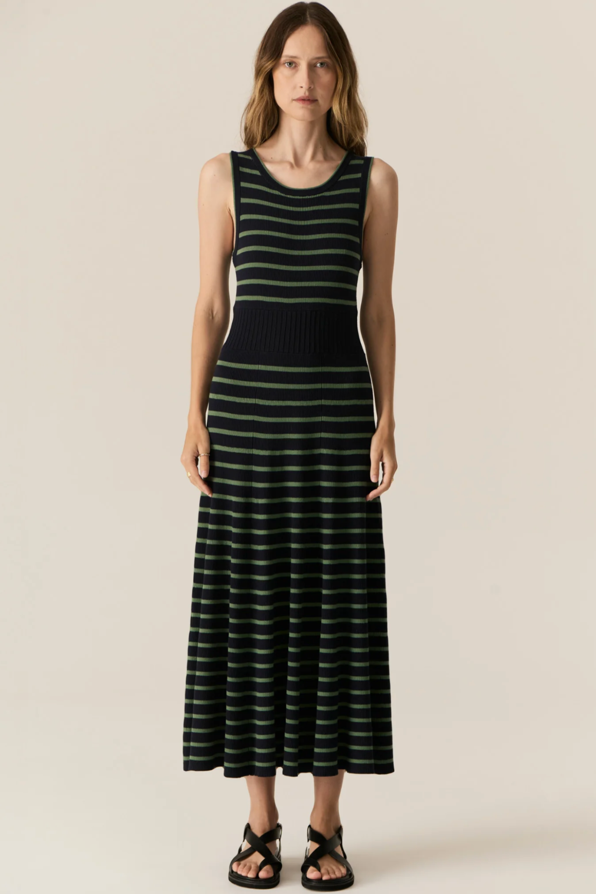 Luca Dress Ink Green