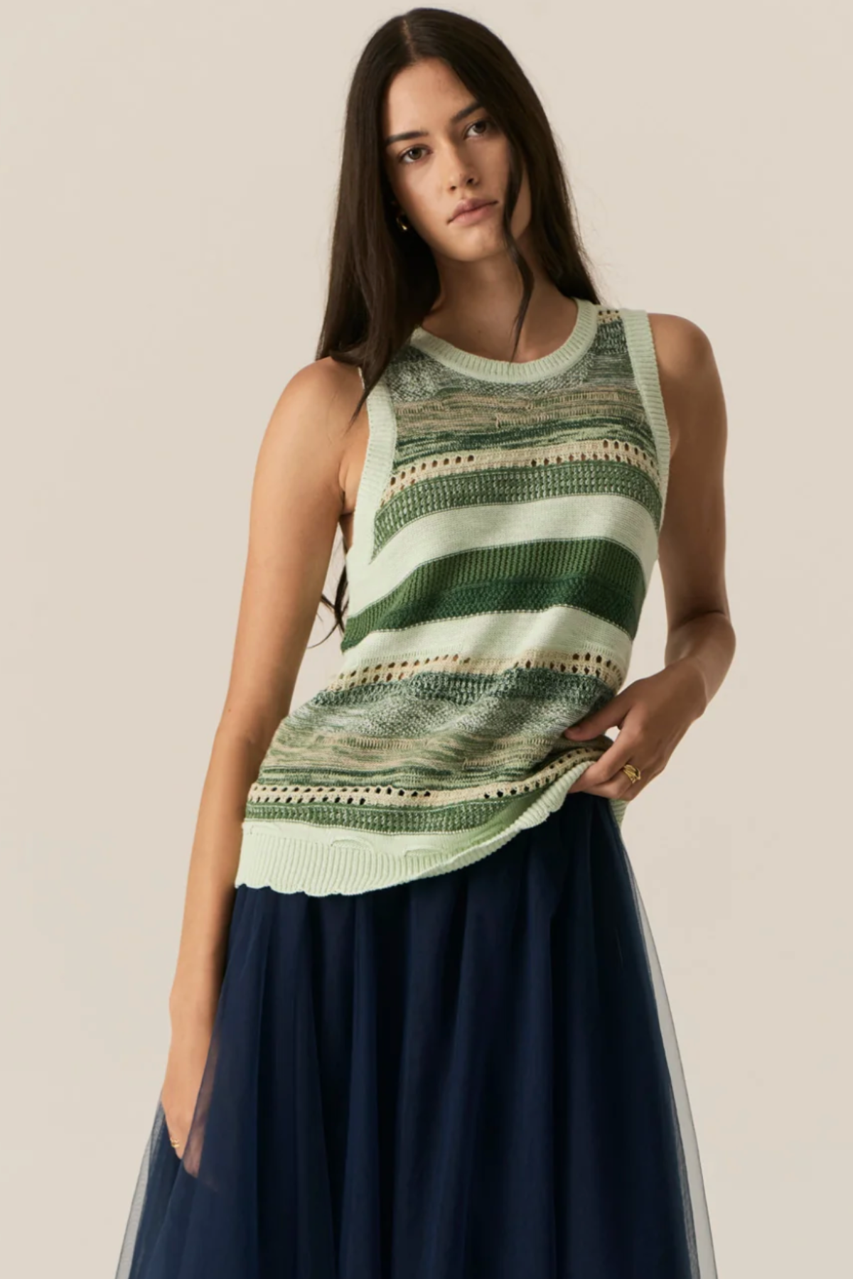 Marc Tank Multi Green